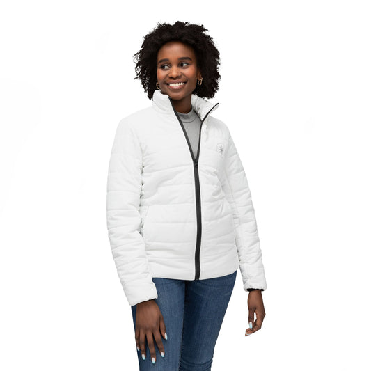 Women’s IALZO White Quilted Puffer Jacket — Lightweight Insulated Coat